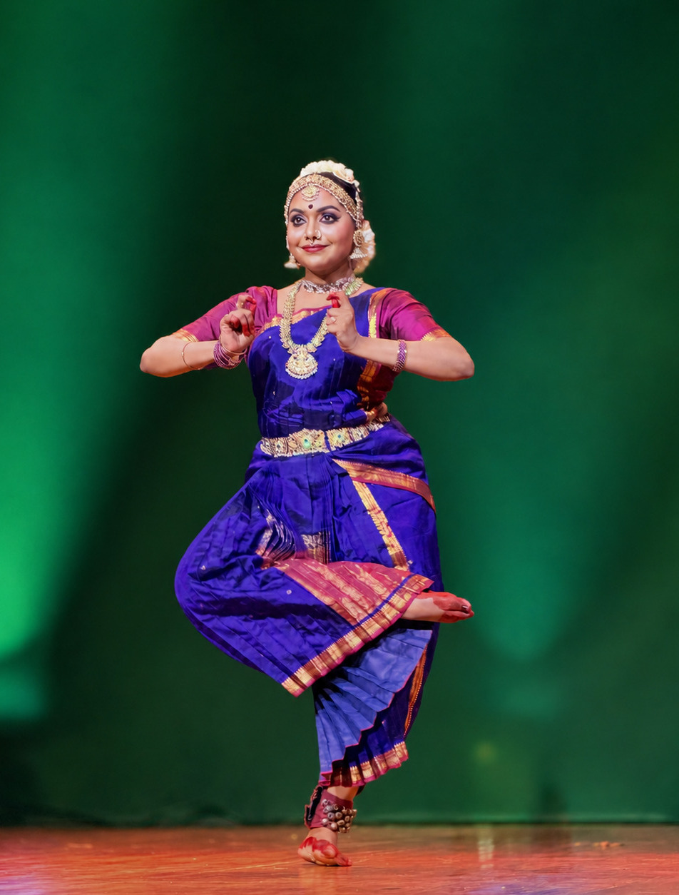 Sruthy Jayan in a Bharatanatyam pose